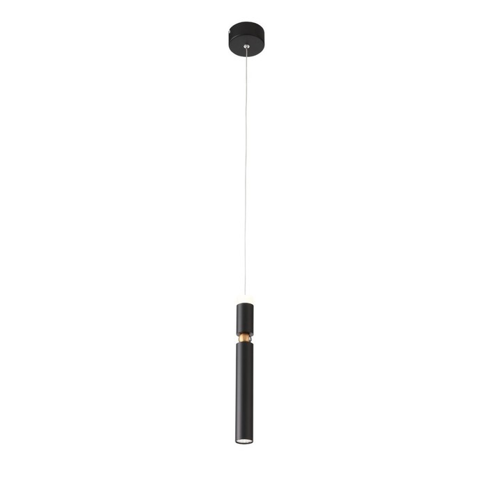 Светильник подвесной St Luce. SL1592.403.01. 1х6 Вт, LED, 3000K, 468 Lm, 9х9 см, цвет чёрный - Фото 1