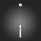 Светильник подвесной St Luce. SL1592.503.01. 1х6 Вт, LED, 3000K, 468 Lm, 9х9 см, цвет белый - Фото 3