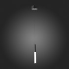 Светильник подвесной St Luce. SL1593.403.01. Gularri. 1х8 Вт, LED, 3000K, 624 Lm, 10х10 см, цвет чёрный - Фото 3
