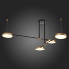 Светильник подвесной St Luce. SL1605.403.04. Farone. 4х8,5 Вт, LED, 3000K, 2400 Lm, 82х82 см, цвет чёрный - Фото 2