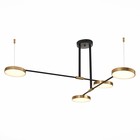 Светильник подвесной St Luce. SL1605.403.04. Farone. 4х8,5 Вт, LED, 3000K, 2400 Lm, 82х82 см, цвет чёрный - Фото 3