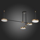 Светильник подвесной St Luce. SL1605.403.04. Farone. 4х8,5 Вт, LED, 3000K, 2400 Lm, 82х82 см, цвет чёрный - Фото 5