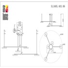 Светильник подвесной St Luce. SL1605.403.06. Farone. 6х7,5 Вт, LED, 3000K, 3600 Lm, 82х100 см, цвет чёрный - Фото 10