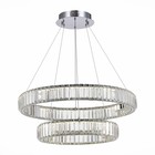 Люстра подвесная St Luce. SL1622.103.02. Tivoli. 1х70 Вт, LED, 4000K, 5950 Lm, 62х62х20 см, цвет хром 9839461 - фото 312945980