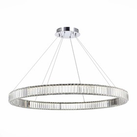 Люстра подвесная St Luce. SL1622.183.01. Tivoli. 1х52 Вт, LED, 4000K, 4420 Lm, 82х82х7,6 см, цвет хром