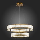 Люстра подвесная St Luce. SL1622.303.02. Tivoli. 1х70 Вт, LED, 4000K, 5950 Lm, 62х62х20 см, цвет латунь - Фото 3