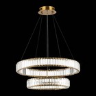 Люстра подвесная St Luce. SL1622.303.02. Tivoli. 1х70 Вт, LED, 4000K, 5950 Lm, 62х62х20 см, цвет латунь - Фото 4