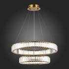 Люстра подвесная St Luce. SL1622.303.02. Tivoli. 1х70 Вт, LED, 4000K, 5950 Lm, 62х62х20 см, цвет латунь - Фото 5