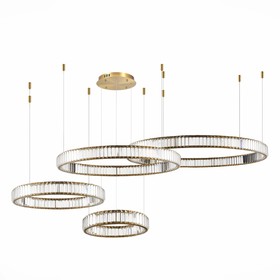 Люстра подвесная St Luce. SL1622.303.04. Tivoli. 1х190 Вт, LED, 4000K, 11400 Lm, 180х140 см, цвет латунь 9839469