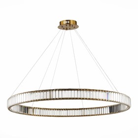 Люстра подвесная St Luce. SL1622.313.01. Tivoli. 1х68 Вт, LED, 4000K, 5780 Lm, 102х102 см, цвет латунь 9839471