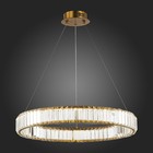 Люстра подвесная St Luce. SL1622.363.01. Tivoli. 1х40 Вт, LED, 4000K, 3400 Lm, 62х62х7,6 см, цвет латунь - Фото 3