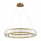 Люстра подвесная St Luce. SL1622.363.01. Tivoli. 1х40 Вт, LED, 4000K, 3400 Lm, 62х62х7,6 см, цвет латунь 9839472 - фото 312946056