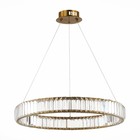 Люстра подвесная St Luce. SL1622.363.01. Tivoli. 1х40 Вт, LED, 4000K, 3400 Lm, 62х62х7,6 см, цвет латунь - Фото 6