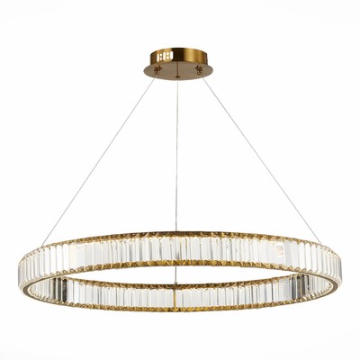 Люстра подвесная St Luce. SL1622.383.01. Tivoli. 1х52 Вт, LED, 4000K, 4420 Lm, 82х82х7,6 см, цвет латунь