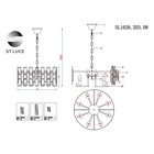 Люстра подвесная St Luce. SL1626.203.08. Anzio. 8х40 Вт, E14, 45х45х22 см, цвет шампань - Фото 6