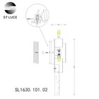 Бра St Luce. SL1630.101.02. Cesena. 2х3 Вт, G9, 15х37 см, цвет хром - Фото 6