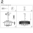 Люстра подвесная St Luce. SL1632.203.08. Mira. 8х60 Вт, E14, 80х80 см, цвет шампань - Фото 6