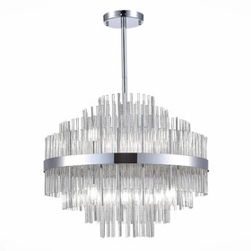 Люстра подвесная St Luce. SL1634.103.09. Rens. 9х60 Вт, E14, 60х60х70 см, цвет хром