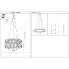 Люстра подвесная St Luce. SL1655.203.06. Desio. 6х40 Вт, E14, 48,5х48,5х21,7 см, цвет золотистый - Фото 7