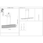 Люстра подвесная St Luce. SL1655.213.06. Desio. 6х40 Вт, E14, 97,5х10,5х21,7 см, цвет золотистый - Фото 7