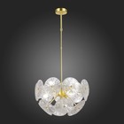 Люстра подвесная St Luce. SL1657.203.06. Flero. 6х40 Вт, E14, 38х38х50 см, цвет золотистый - Фото 3