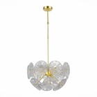 Люстра подвесная St Luce. SL1657.203.06. Flero. 6х40 Вт, E14, 38х38х50 см, цвет золотистый - Фото 4