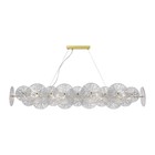 Люстра подвесная St Luce. SL1657.213.08. Flero. 8х40 Вт, E14, 126х35х60 см, цвет золотистый - Фото 5