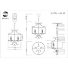 Люстра подвесная St Luce. SL1754.103.05. Diolla. 5х40 Вт, E14, 45х45х53 см, цвет никель - Фото 10