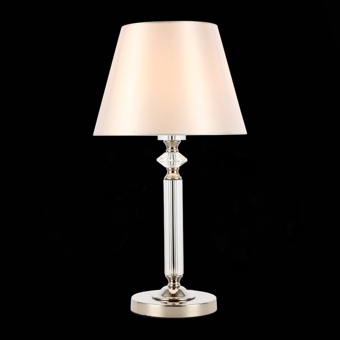 Прикроватная лампа E27, 1x60W, 61x32 см, цвет никель, белый
