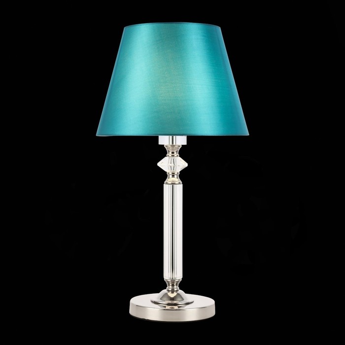 Прикроватная лампа E27, 1x60W, 61x32 см, цвет никель, зеленый