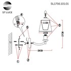 Светильник настенный St Luce. SL1756.101.01. Bello. 1х40 Вт, E14, 16х26 см, цвет хром - Фото 10