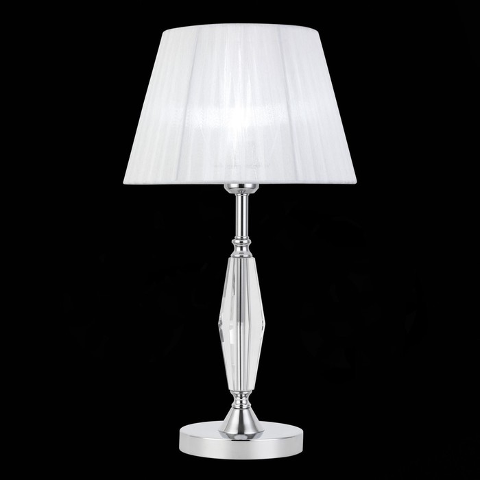 Прикроватная лампа E27, 1x40W, 52x30 см, цвет хром, светло-серый
