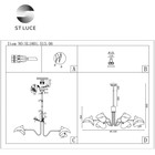 Люстра подвесная St Luce. SL1801.513.06. Minne. 6х60 Вт, E14, 110х110х36 см, цвет белый - Фото 6