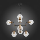 Люстра подвесная St Luce. SL234.403.08. Varieta. 8х40 Вт, E27, 90х90х60 см, цвет чёрный, золото - Фото 3