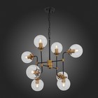 Люстра подвесная St Luce. SL234.403.08. Varieta. 8х40 Вт, E27, 90х90х60 см, цвет чёрный, золото - Фото 5