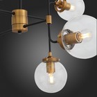 Люстра подвесная St Luce. SL234.403.08. Varieta. 8х40 Вт, E27, 90х90х60 см, цвет чёрный, золото - Фото 8