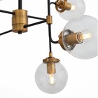 Люстра подвесная St Luce. SL234.403.08. Varieta. 8х40 Вт, E27, 90х90х60 см, цвет чёрный, золото - Фото 9