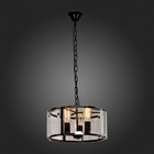 Люстра подвесная St Luce. SL276.403.05. Peltro. 5х60 Вт, E27, 39х39х18 см, цвет чёрный - Фото 3