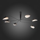 Люстра потолочная St Luce. SL305.402.06. Spruzzo. 6х60 Вт, E27, 180х180х54 см, цвет чёрный - Фото 14