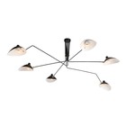 Люстра потолочная St Luce. SL305.402.06. Spruzzo. 6х60 Вт, E27, 180х180х54 см, цвет чёрный - Фото 24