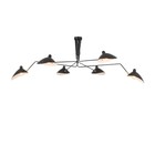 Люстра потолочная St Luce. SL305.402.06. Spruzzo. 6х60 Вт, E27, 180х180х54 см, цвет чёрный - Фото 6