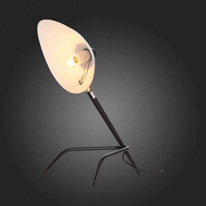 Прикроватная лампа St Luce. SL305.404.01. Spruzzo. 1х60 Вт, E27, 38х30х53 см, цвет чёрный - фото 1884232854