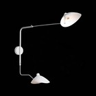 Светильник настенный St Luce. SL305.501.02. Spruzzo. 2х60 Вт, E27, 18х75 см, цвет белый - Фото 4