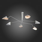 Люстра потолочная St Luce. SL305.502.06. Spruzzo. 6х60 Вт, E27, 180х180х54 см, цвет белый - Фото 17