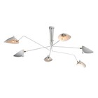 Люстра потолочная St Luce. SL305.502.06. Spruzzo. 6х60 Вт, E27, 180х180х54 см, цвет белый - Фото 18