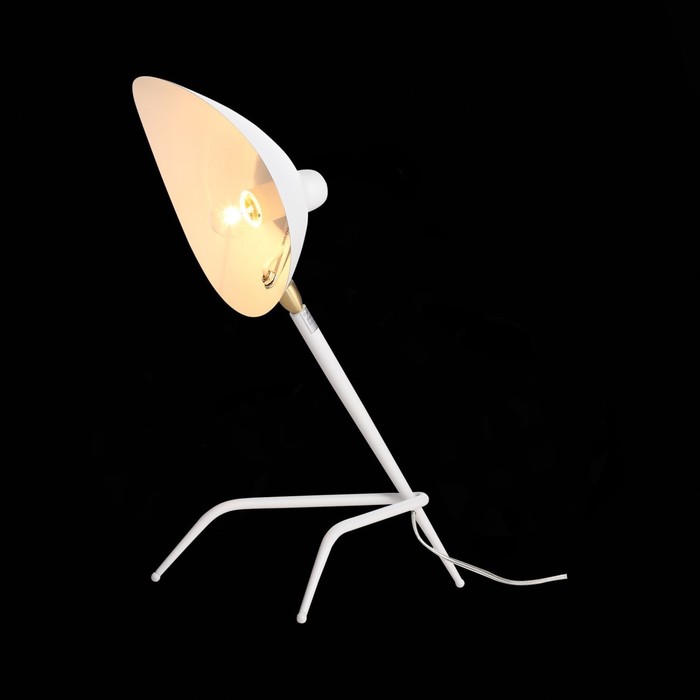 Прикроватная лампа St Luce. SL305.504.01. Spruzzo. 1х60 Вт, E27, 38х53 см, цвет белый - фото 1884232894