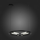 Светильник подвесной St Luce. SL393.403.06. Bisaria. 6х6 Вт, LED, 4000K, 2100 Lm, 85х85 см, цвет чёрный - Фото 3