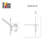 Светильник настенный St Luce. SL394.201.02. Basoni. 2х10 Вт, LED, 4000K, 1167 Lm, 52,3х52 см, цвет матовое золото - Фото 16