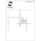 Светильник настенный St Luce. SL394.501.04. Basoni. 4х9 Вт, LED, 4000K, 2100 Lm, 75,5х70,5 см, цвет белый - Фото 16