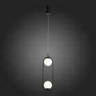 Подвес St Luce. SL395.403.02. Donolo. 2х8 Вт, LED, 4000K, 1248 Lm, 13х16,5х60 см, цвет чёрный - Фото 3